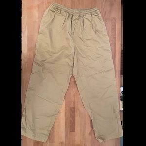 Polar Skate Khaki Drawstring Pants Large